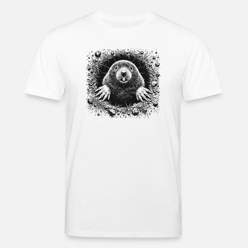 Maulwurf - Stanley/Stella Unisex Bio-T-Shirt CREATOR  - Weiß
