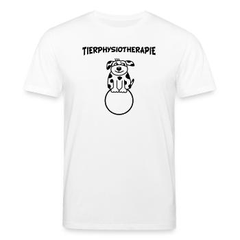 Tierphysiotherapie Hund - Stanley/Stella Unisex Bio-T-Shirt CREATOR  - Weiß - Vorne - Alina (178cm) & Michal (187cm)