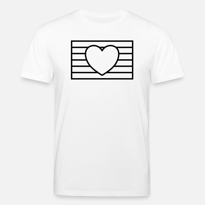 Abstrakte LGBTQ Regenbogenfahne - Stanley/Stella Unisex Bio-T-Shirt CREATOR  - Weiß