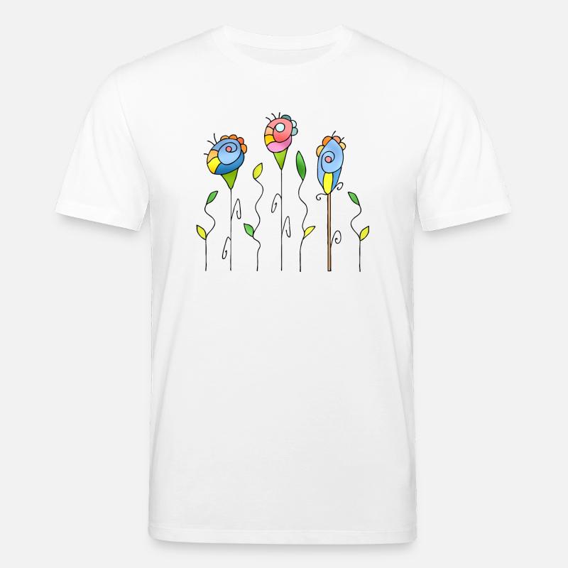Fleur - T-shirt bio CREATOR Stanley/Stella Unisexe - blanc
