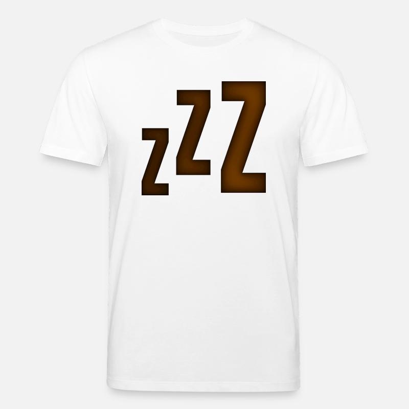 Smiley Sleeping 'ZZZ' - T-shirt bio CREATOR Stanley/Stella Unisexe - blanc