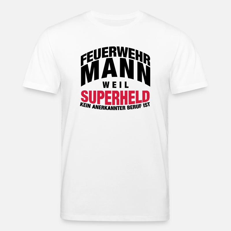 Feuerwehrmann - Stanley/Stella Unisex Bio-T-Shirt CREATOR  - Weiß