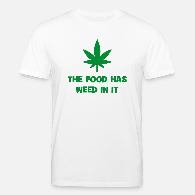 Le cannabis dans les aliments - T-shirt bio CREATOR Stanley/Stella Unisexe - blanc