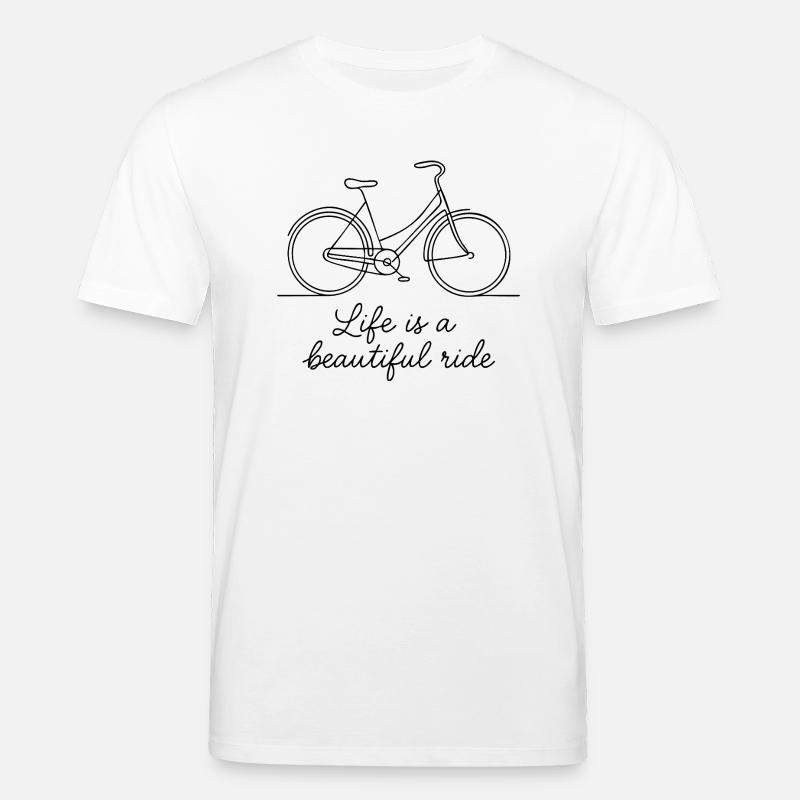Vélo Lineart - T-shirt bio CREATOR Stanley/Stella Unisexe - blanc