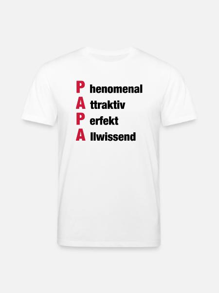 Papa - Stanley/Stella Unisex Bio-T-Shirt CREATOR  - Weiß