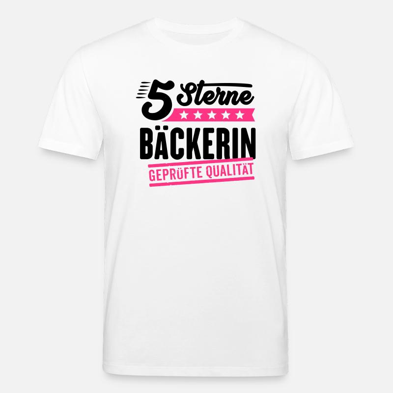 5Sterne Bäckerin - Stanley/Stella Unisex Bio-T-Shirt CREATOR  - Weiß