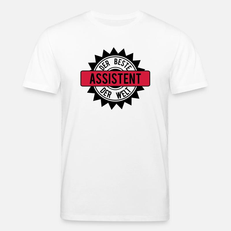 der beste assistent 2c - Stanley/Stella Unisex Bio-T-Shirt CREATOR  - Weiß