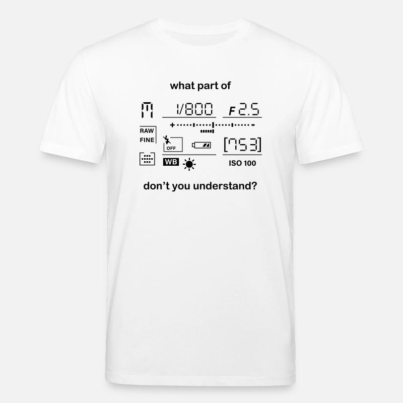Kamera Manueller Modus - Stanley/Stella Unisex Bio-T-Shirt CREATOR  - Weiß