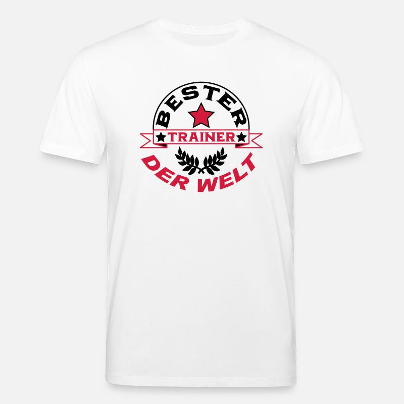 Bester trainer der welt - Stanley/Stella Unisex Bio-T-Shirt CREATOR  - Weiß