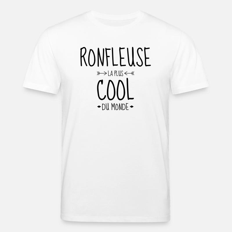 Ronfler / Ronfleur / Ronfleuse / Ronflement - T-shirt bio CREATOR Stanley/Stella Unisexe - blanc