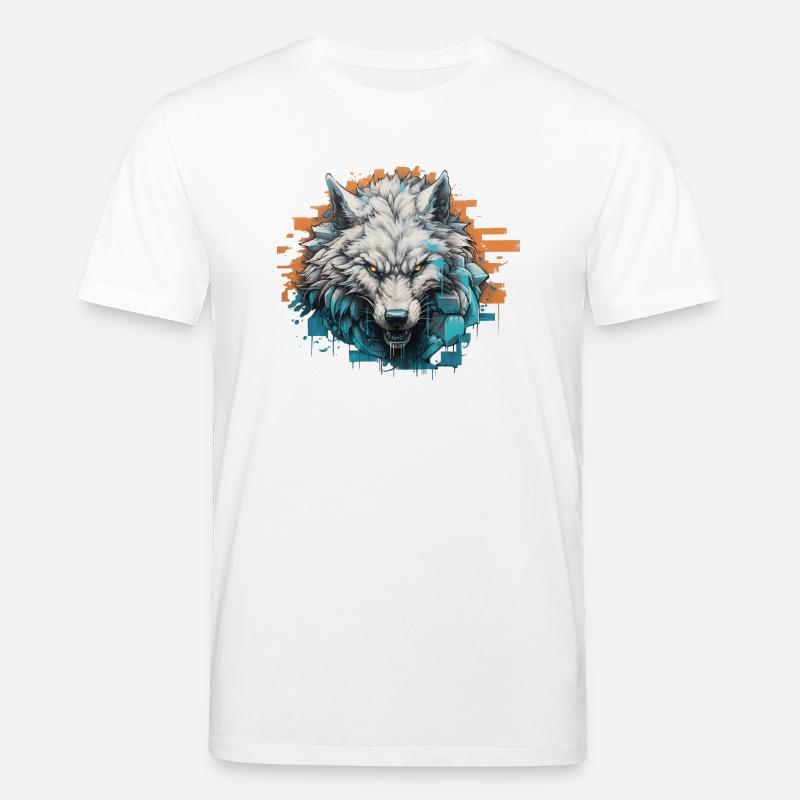 Geist des Nordens - Graffiti-Stil - Stanley/Stella Unisex Bio-T-Shirt CREATOR  - Weiß