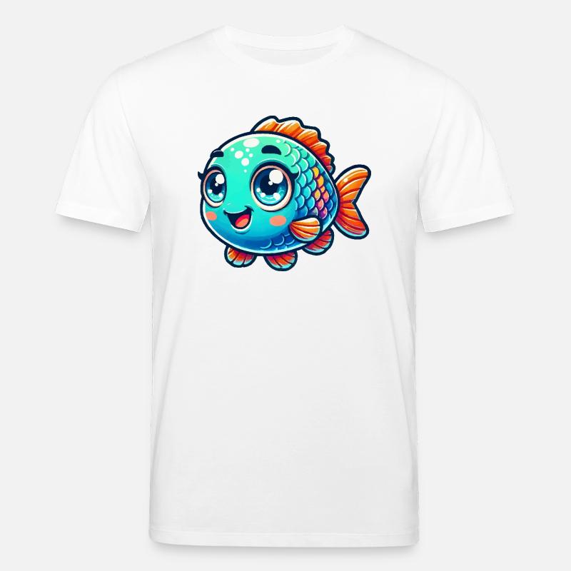 fisch comic - Stanley/Stella Unisex Bio-T-Shirt CREATOR  - Weiß