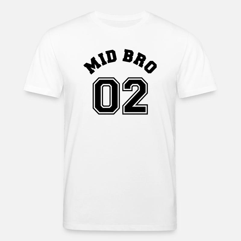 Mid Bro 02 - Middle Brother - T-shirt bio CREATOR Stanley/Stella Unisexe - blanc