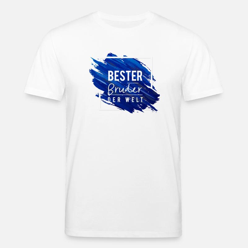 Bester Bruder der Welt 2 - Stanley/Stella Unisex Bio-T-Shirt CREATOR  - Weiß