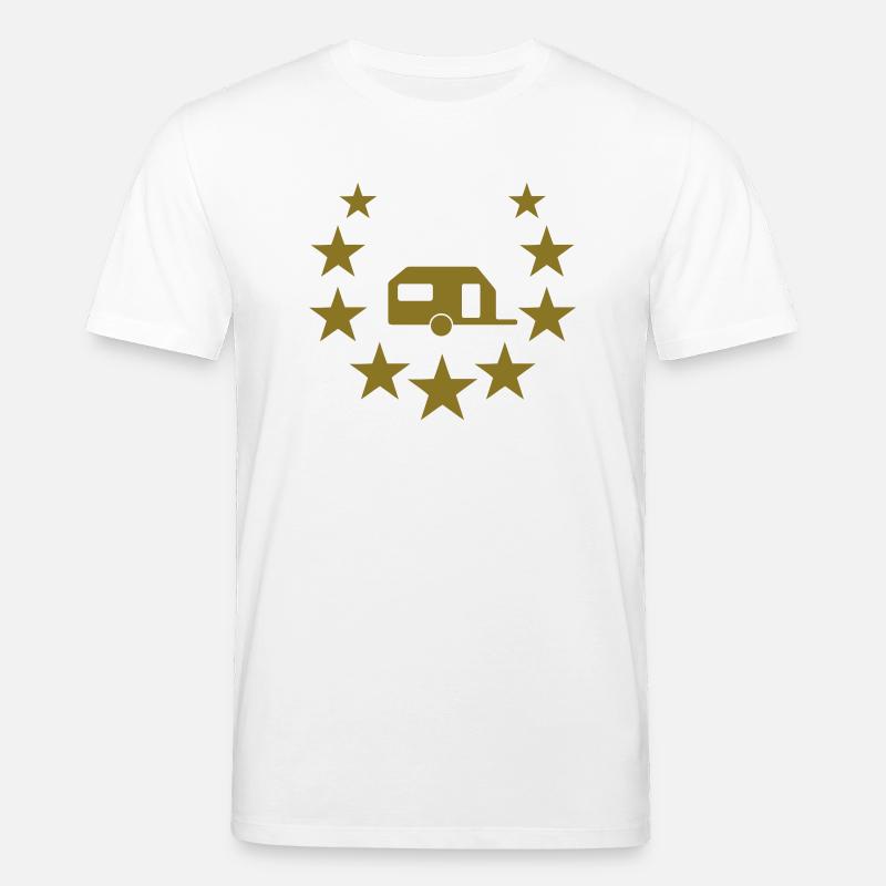 camper camping star - T-shirt bio CREATOR Stanley/Stella Unisexe - blanc