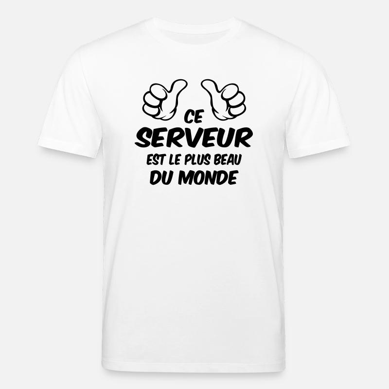 BESTER SERVER - Stanley/Stella Unisex Bio-T-Shirt CREATOR  - Weiß