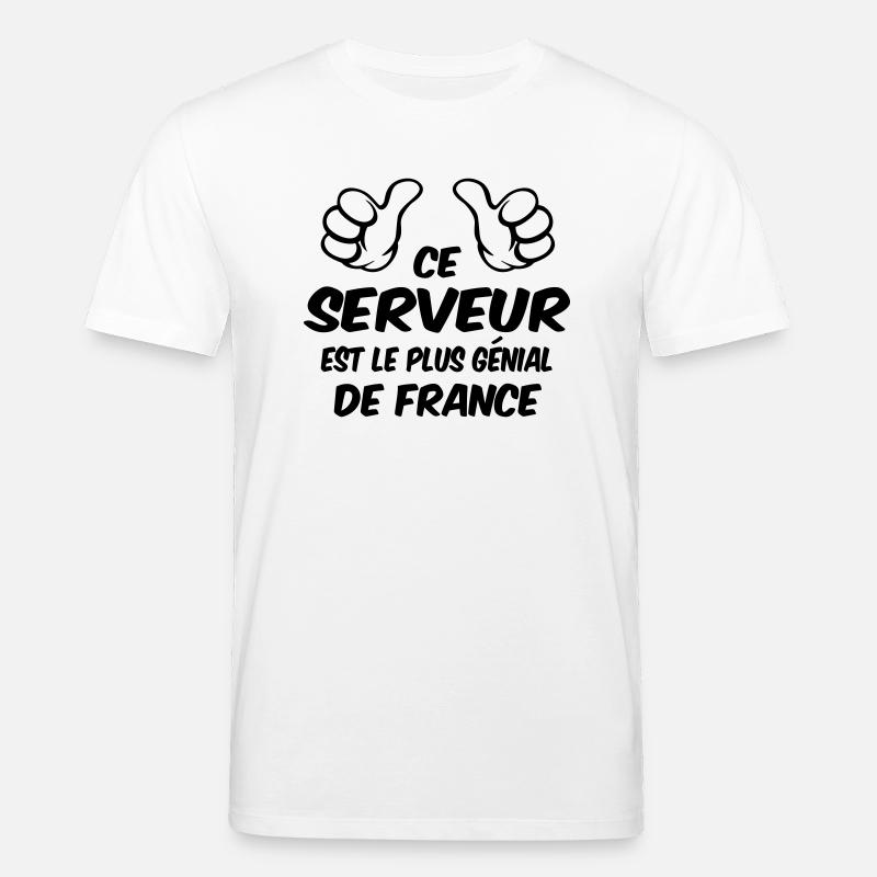 BESTER SERVER - Stanley/Stella Unisex Bio-T-Shirt CREATOR  - Weiß