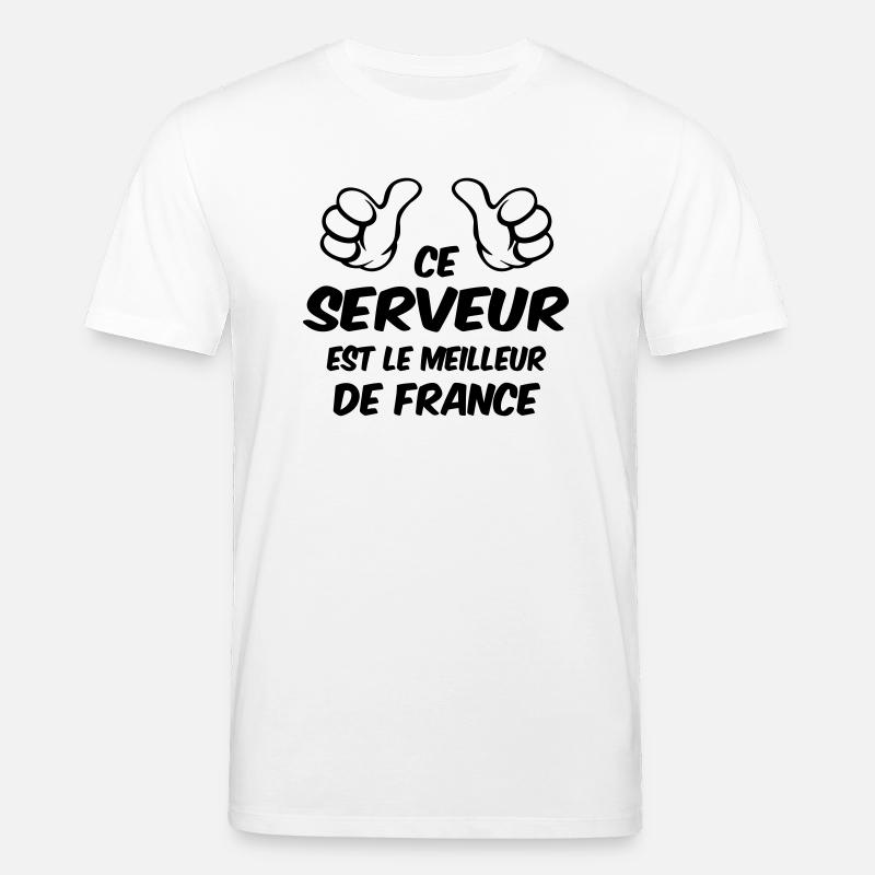 BESTER SERVER - Stanley/Stella Unisex Bio-T-Shirt CREATOR  - Weiß