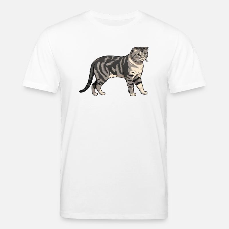 Scottisch Fold - Cat Pet Design - Stanley/Stella Unisex Bio-T-Shirt CREATOR  - Weiß