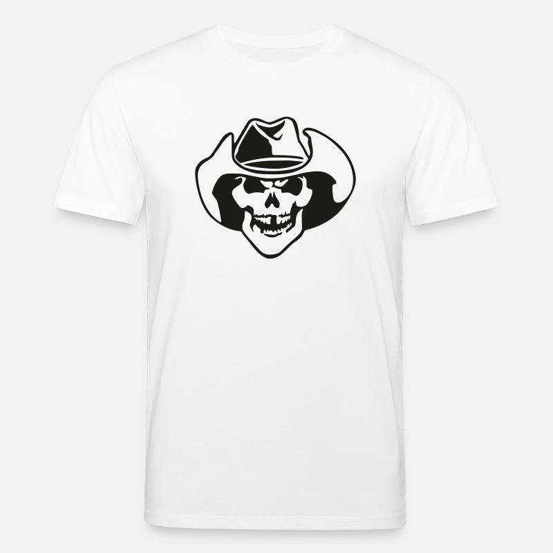 bone head / Knochenkopf - Stanley/Stella Unisex Bio-T-Shirt CREATOR  - Weiß