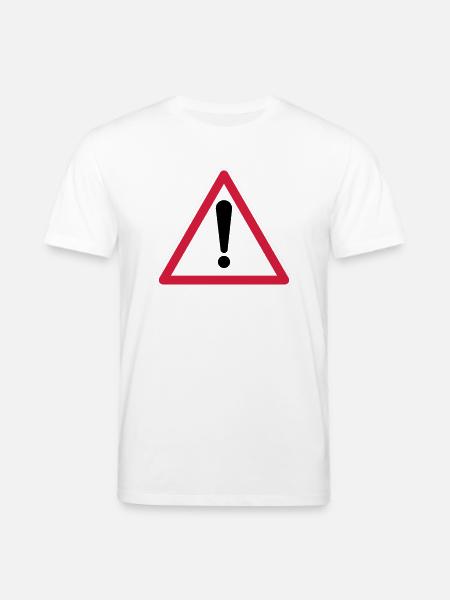 Warning! - Stanley/Stella CREATOR Unisex Organic T-Shirt - white