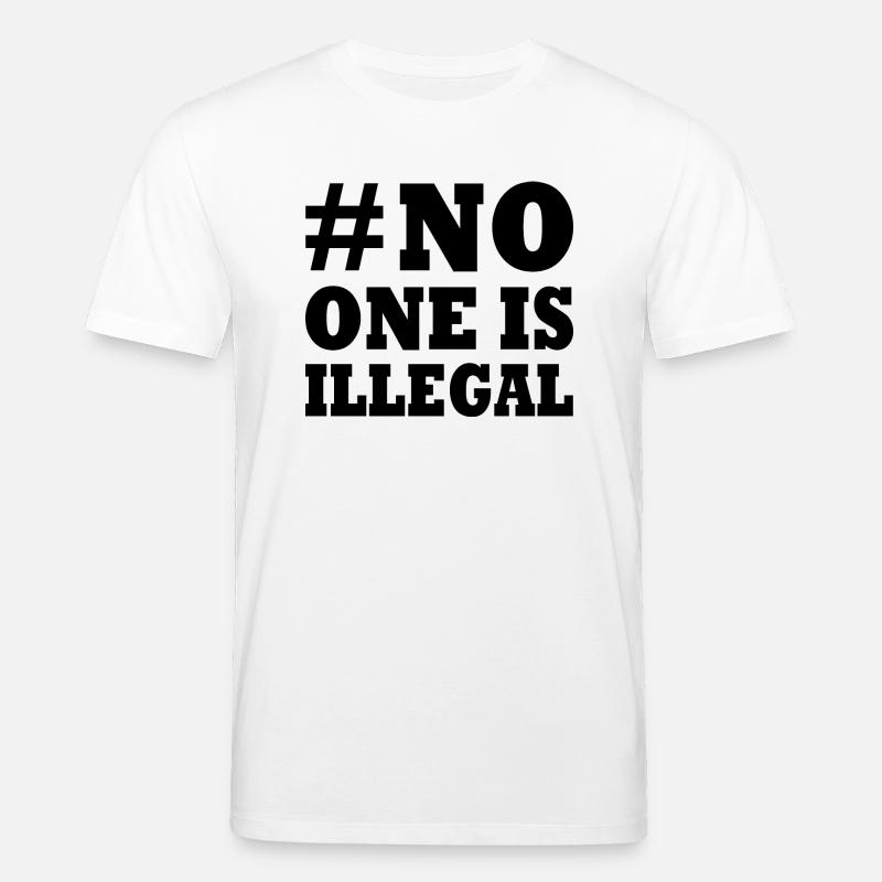 no one is illegal - Stanley/Stella Unisex Bio-T-Shirt CREATOR  - Weiß