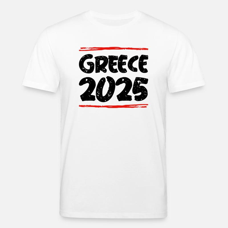 Greece 2025 Spruch - Stanley/Stella Unisex Bio-T-Shirt CREATOR  - Weiß