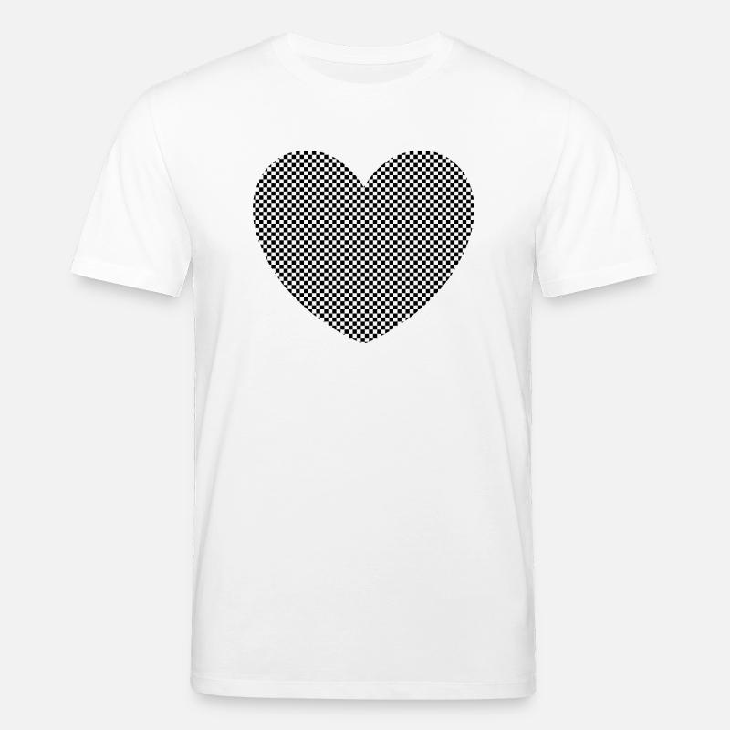 Schwarzes Herz Geschenk - Stanley/Stella Unisex Bio-T-Shirt CREATOR  - Weiß