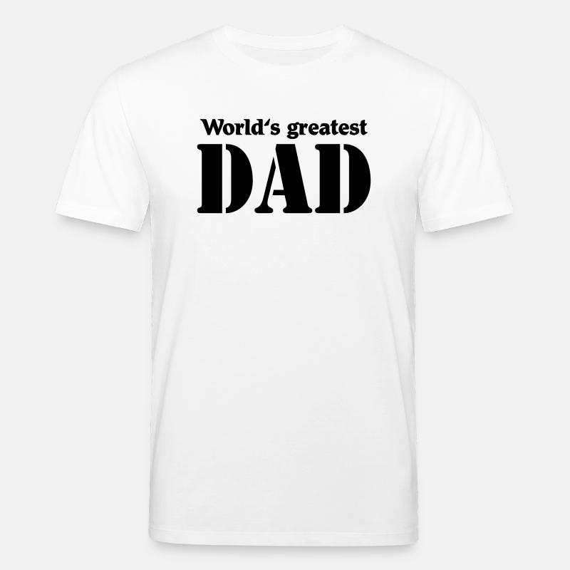 World's greatest Dad - Stanley/Stella Unisex Bio-T-Shirt CREATOR - Weiß