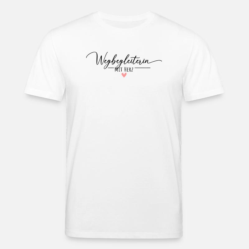 Wegbegleiterin mit Herz - Stanley/Stella Unisex Bio-T-Shirt CREATOR  - Weiß
