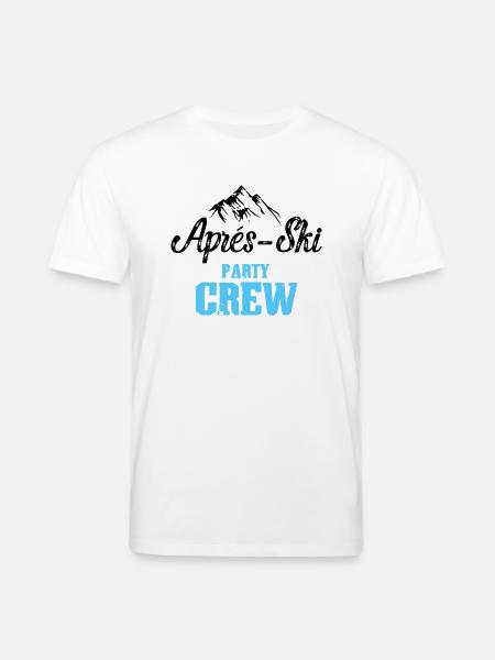 apres skiparty crew - Stanley/Stella Unisex Bio-T-Shirt CREATOR  - Weiß