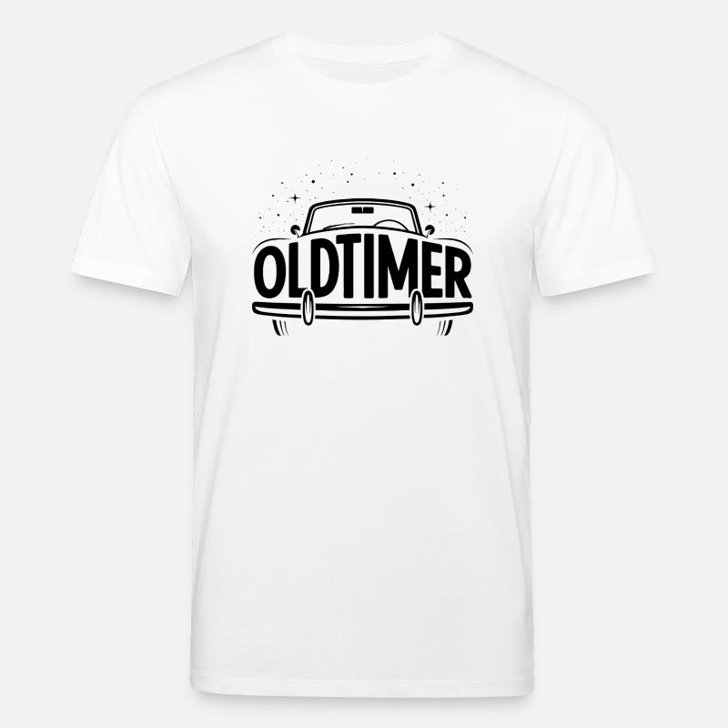 Oldtimer - Logo de voiture cool - T-shirt bio CREATOR Stanley/Stella Unisexe - blanc