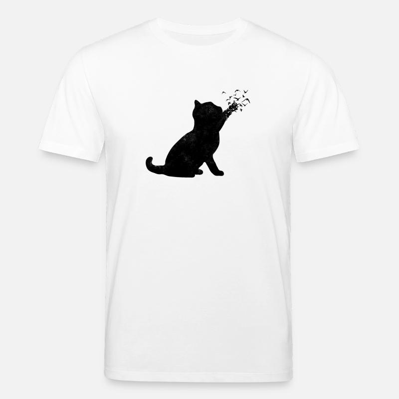 Cat Shadow - T-shirt bio CREATOR Stanley/Stella Unisexe - blanc