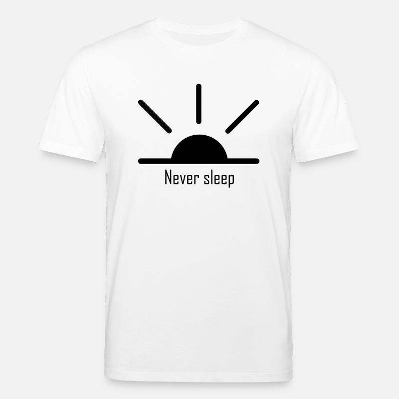 ne jamais dormir - T-shirt bio CREATOR Stanley/Stella Unisexe - blanc
