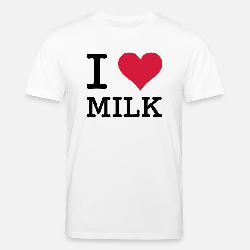 I Love Milk - Stanley/Stella Unisex Bio-T-Shirt CREATOR  - Weiß