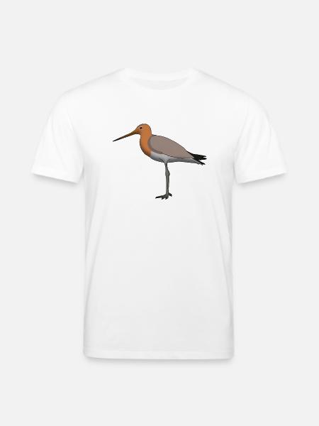 Uferschnepfe - Stanley/Stella Unisex Bio-T-Shirt CREATOR - Weiß
