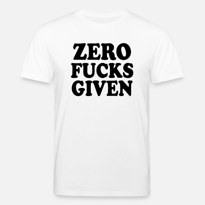 Zero fucks given - Stanley/Stella Unisex Bio-T-Shirt CREATOR  - Weiß
