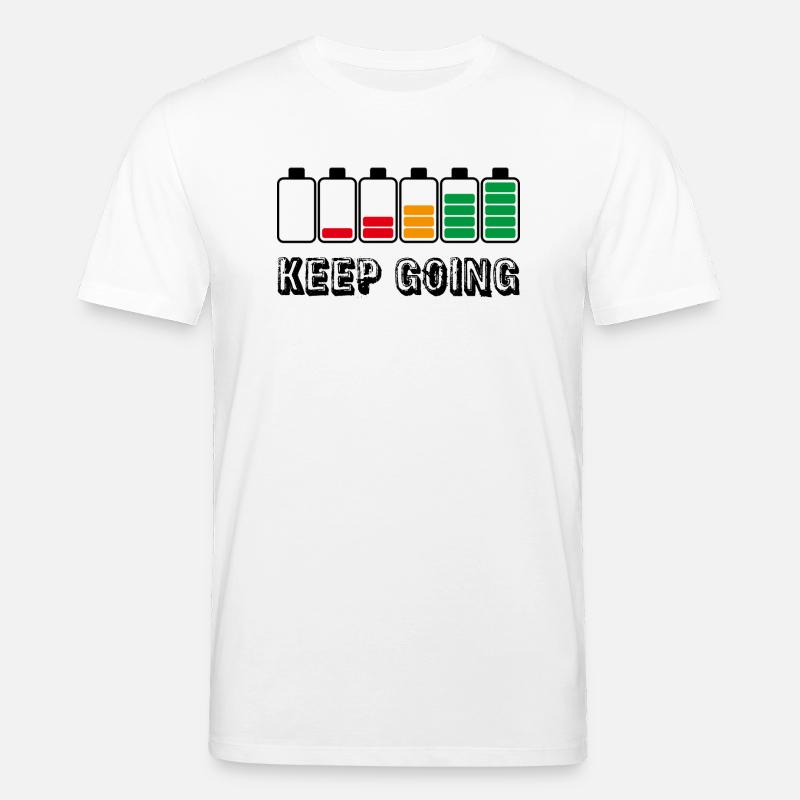 keep going - Stanley/Stella CREATOR Unisex Organic T-Shirt - white
