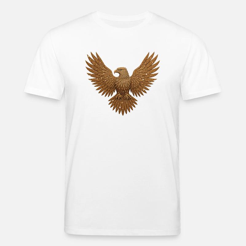 glitter eagle - Stanley/Stella CREATOR Unisex Organic T-Shirt - white