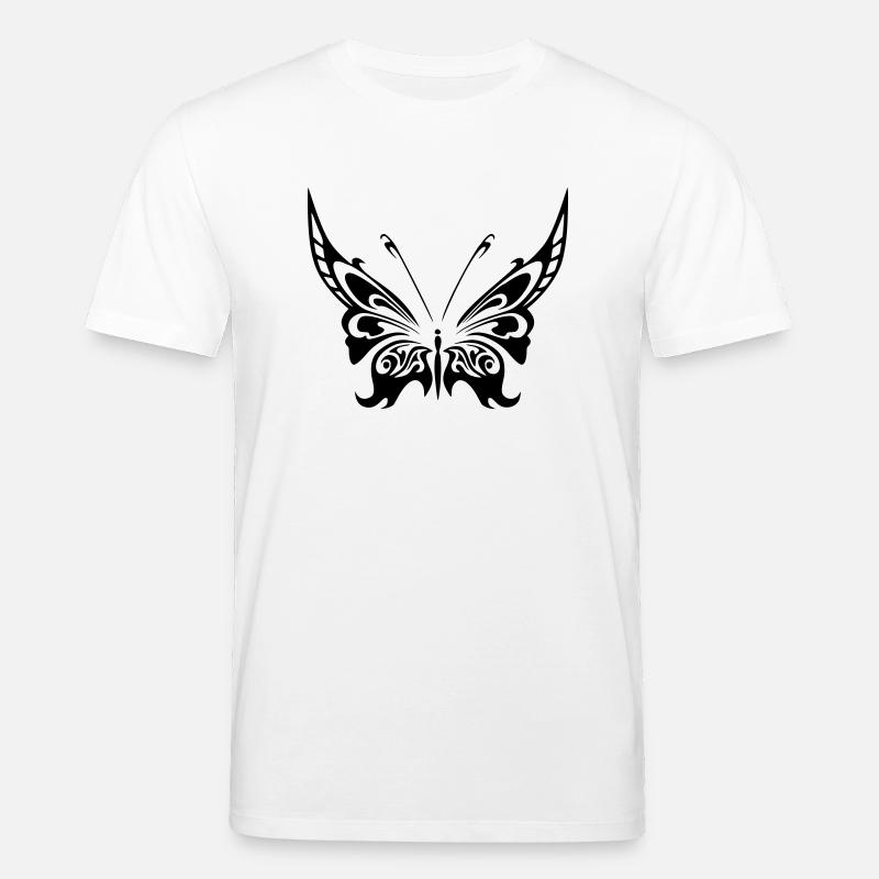butterfly 2 - Stanley/Stella CREATOR Unisex Organic T-Shirt - white
