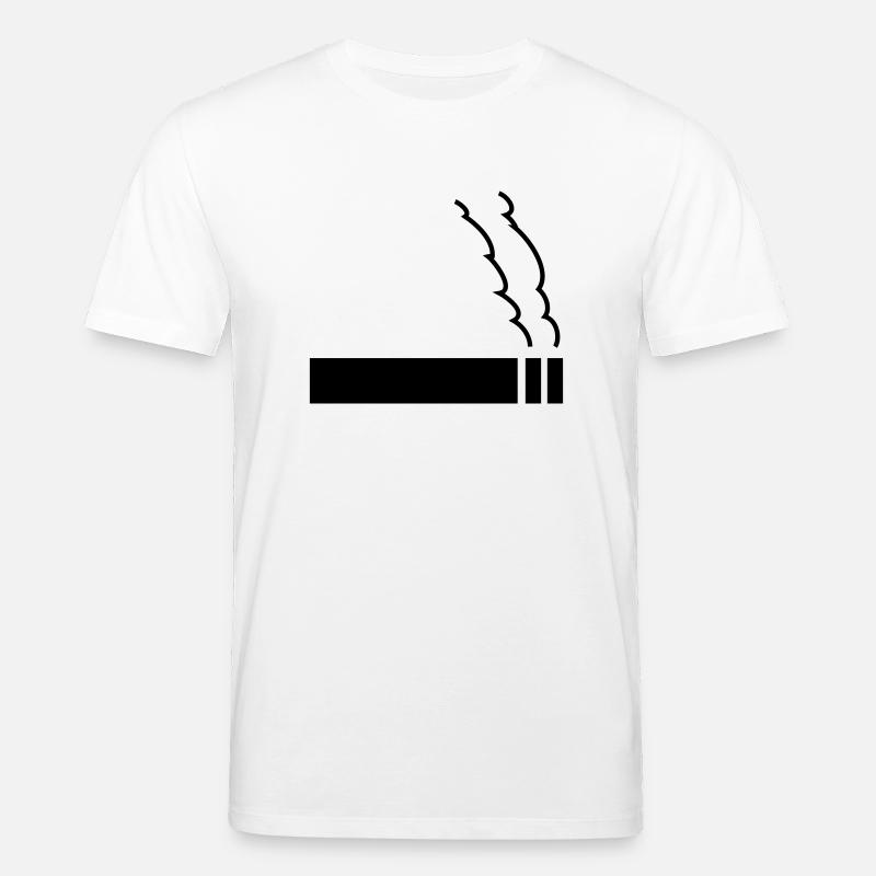 zigarette - Stanley/Stella Unisex Bio-T-Shirt CREATOR  - Weiß