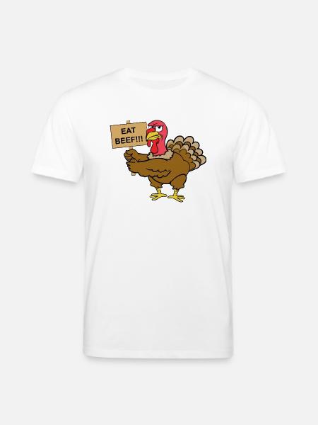 Thanksgiving turkey turkey - Stanley/Stella CREATOR Unisex Organic T-Shirt - white