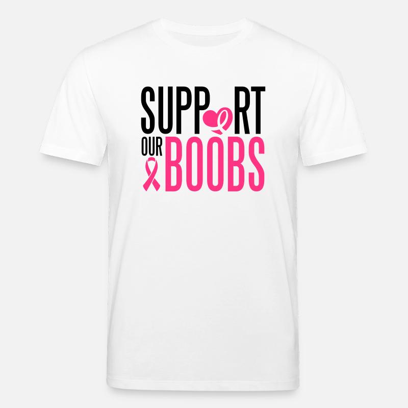 Support our boobs - Stanley/Stella Unisex Bio-T-Shirt CREATOR - Weiß