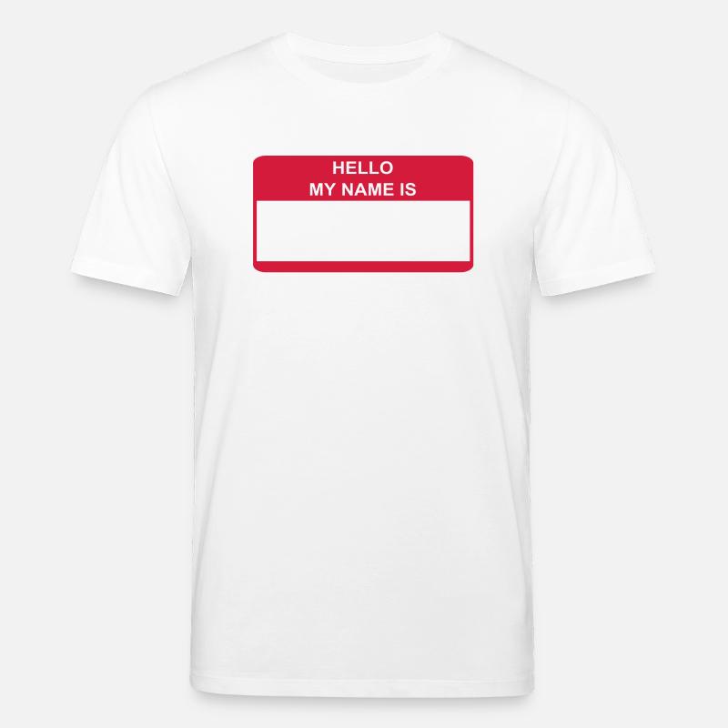 HELLO MY NAME IS Geschenkidee - Stanley/Stella Unisex Bio-T-Shirt CREATOR  - Weiß