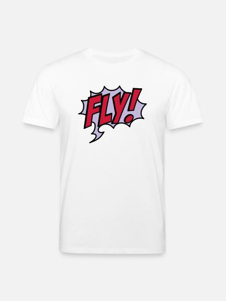 fly - Stanley/Stella CREATOR Unisex Organic T-Shirt - white