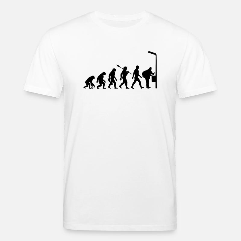Evolution - Flaschen sammeln - Armut - Stanley/Stella Unisex Bio-T-Shirt CREATOR  - Weiß
