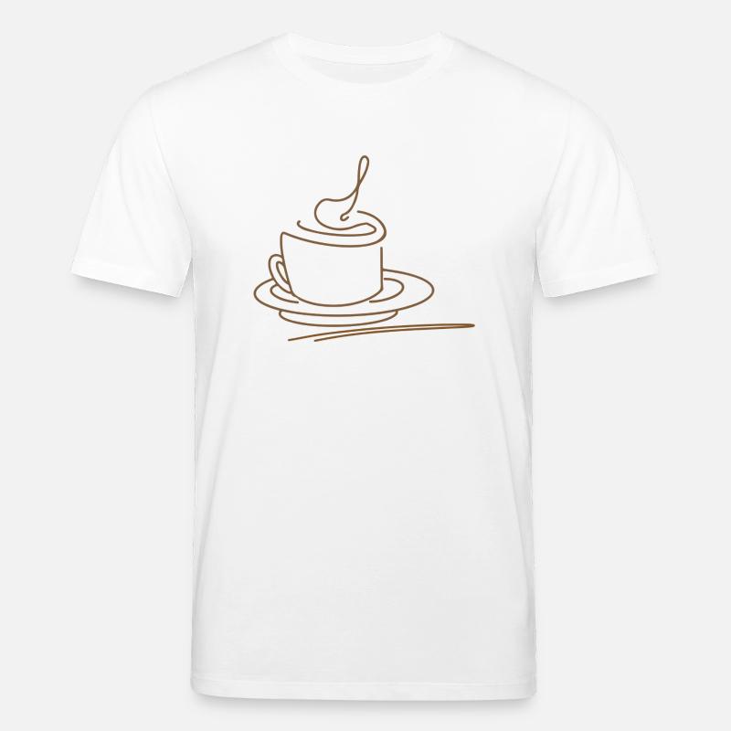 Coffee - Stanley/Stella Unisex Bio-T-Shirt CREATOR  - Weiß