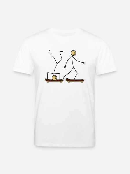 Skateboard Fun - Stanley/Stella CREATOR Unisex Organic T-Shirt - white