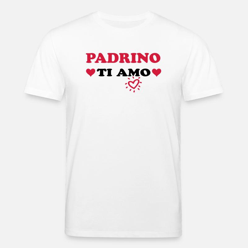 Padrino ti amo - Stanley/Stella Unisex Bio-T-Shirt CREATOR - Weiß