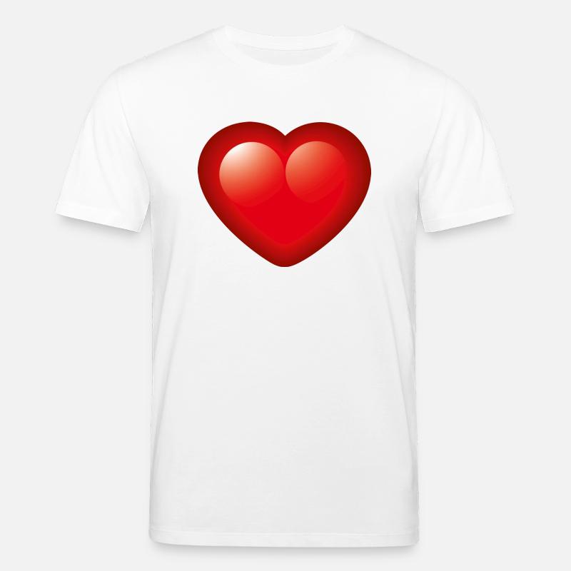 Smiley Heart - Stanley/Stella Unisex Bio-T-Shirt CREATOR  - Weiß